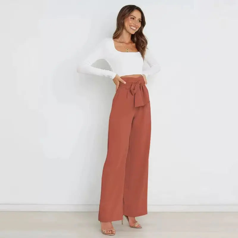 2025 Fall Winter New Fashion Women'S Casual Trousers Wide-Leg Pants Elegant Commuter Pants Y2K Woman Clothing