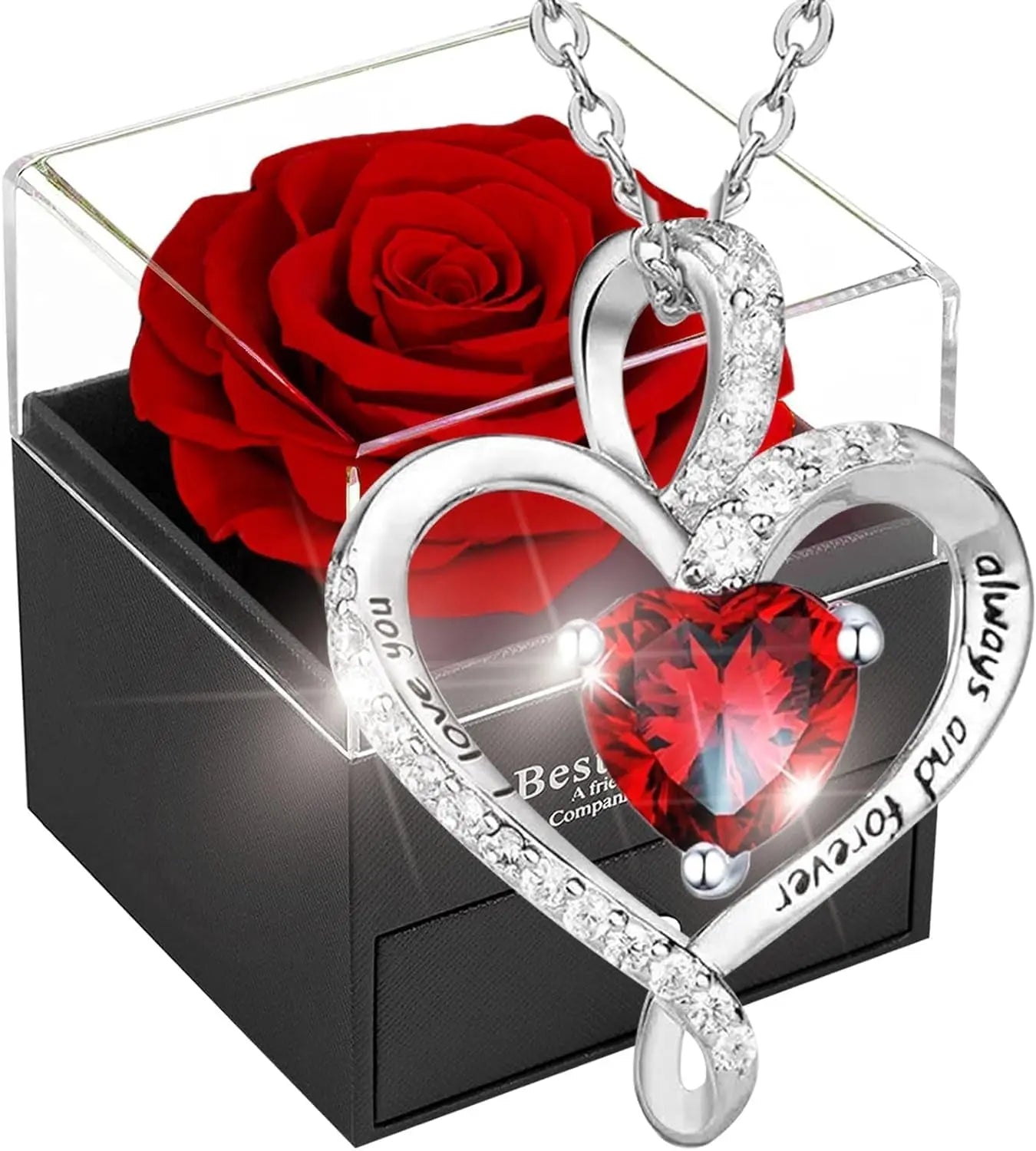 Eternal Red Rose Gift Box - Preserved Flower for Her | Perfect for Birthdays, Valentine's Day, Mother's Day & More