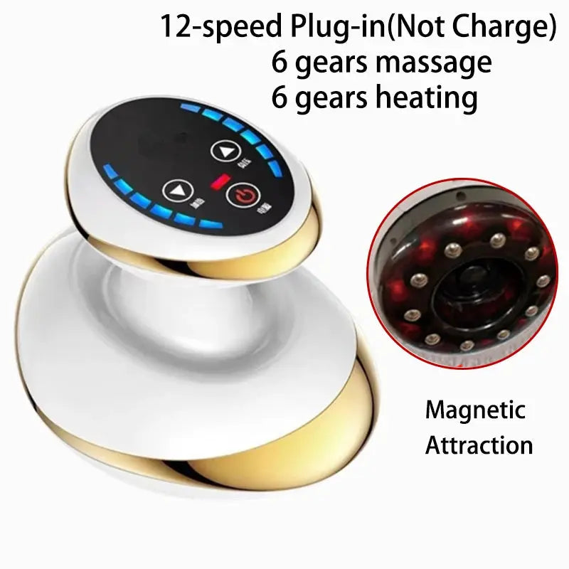Transform Your Body with the Home Electric Guasha Scraping Massage Cupping Body Massager - Vacuum Suction & Heating for Fat Burning and Cellulite Reduction