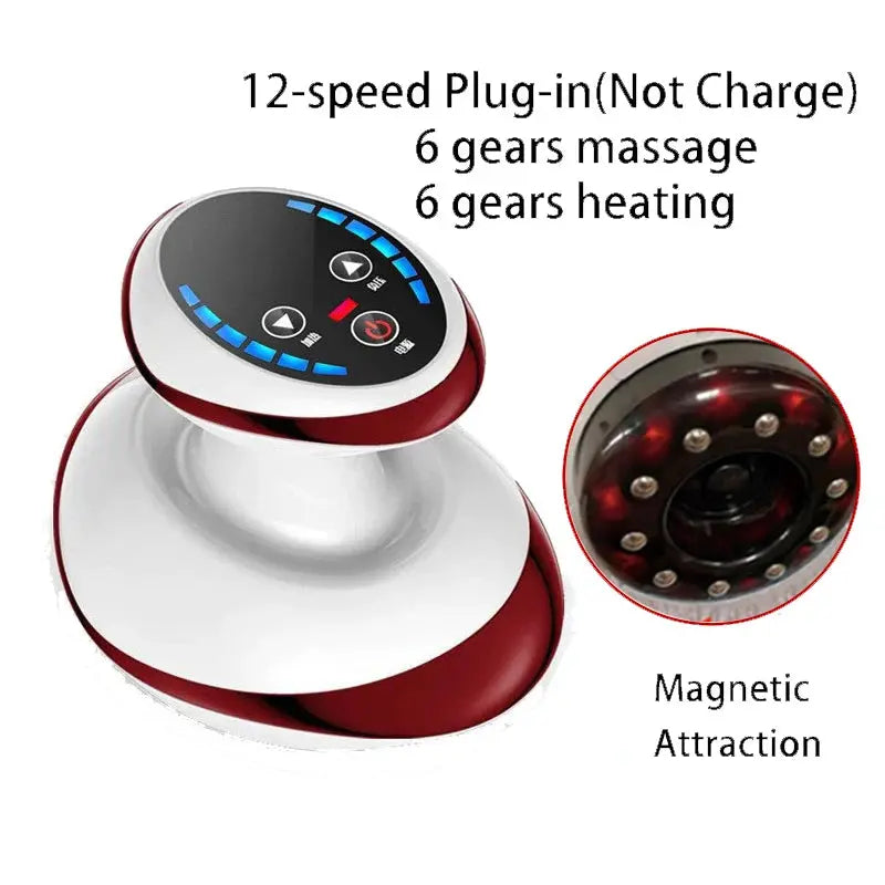 Transform Your Body with the Home Electric Guasha Scraping Massage Cupping Body Massager - Vacuum Suction & Heating for Fat Burning and Cellulite Reduction