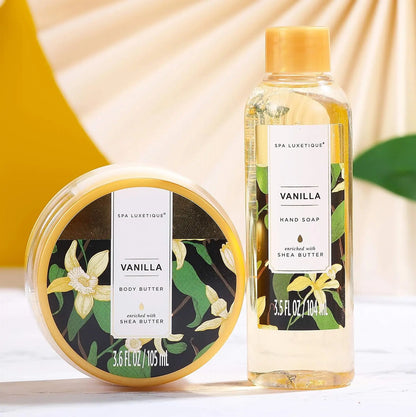 Coffret Luxe de Soin à la Vanille - 10 Pièces de Bain et Beauté pour Femme, Parfait pour Anniversaires et Fêtes