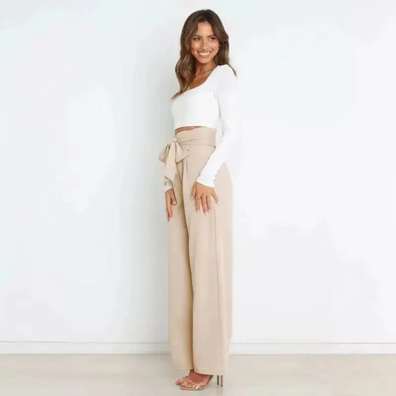 2025 Fall Winter New Fashion Women'S Casual Trousers Wide-Leg Pants Elegant Commuter Pants Y2K Woman Clothing